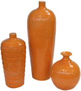 terracotta vases